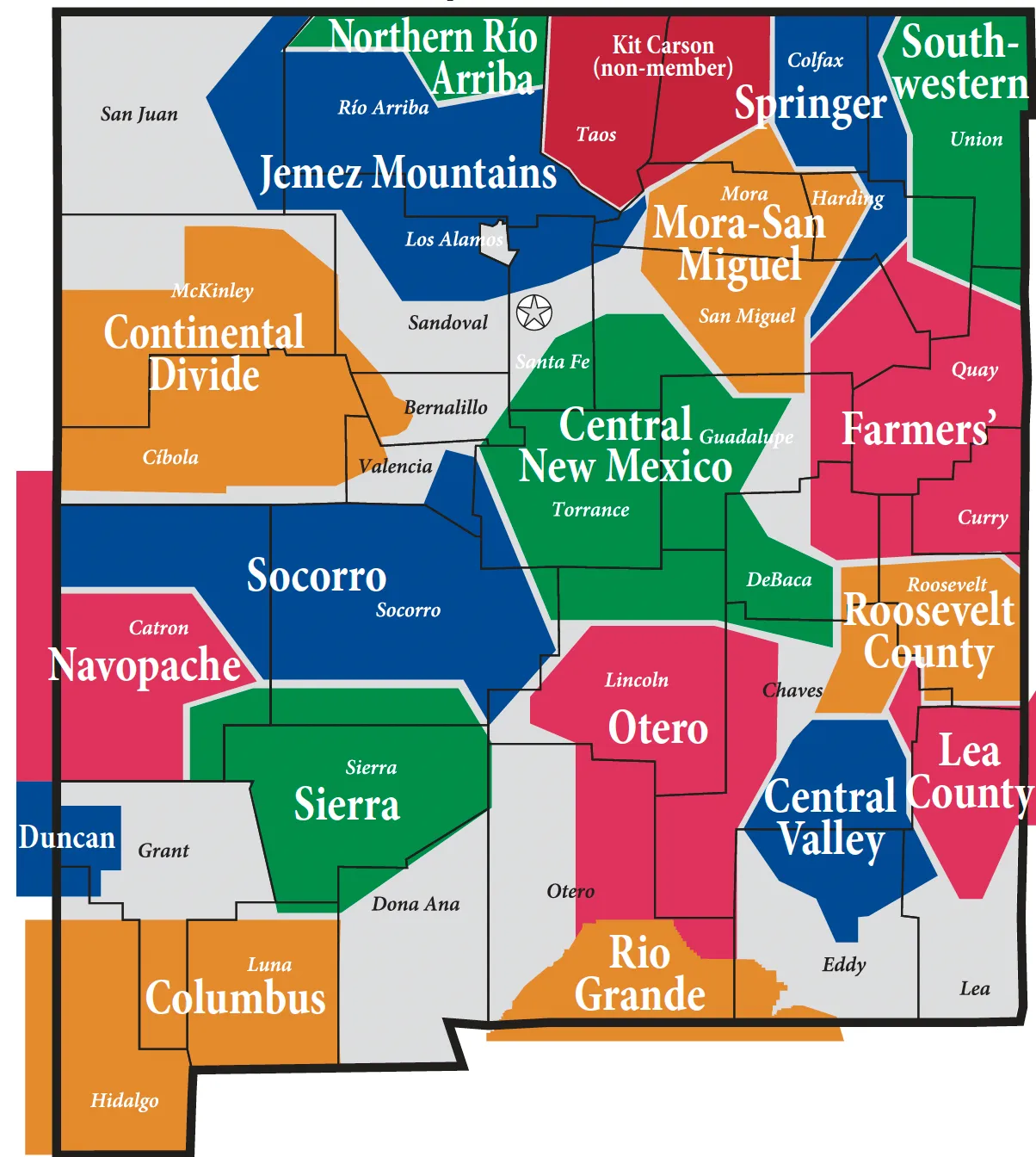 CoOp Region Map